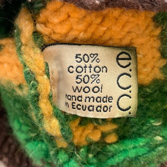 Toddler Boys ECC Colorful DINOSAUR Ecuadorian HAND KNIT Zip Up HOODED SWEATER 4 - Picture 5 of 5